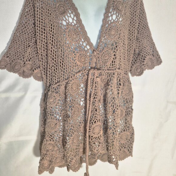 LIZ CLAIBORNE beautiful Crocheted Cardigan sweater in size 2XL - Picture 8 of 16